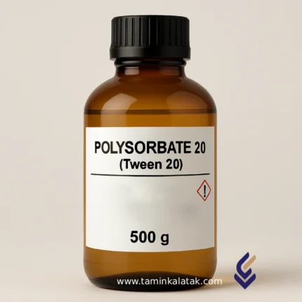 Tween 20, also known as Polysorbate 20, is a versatile nonionic surfactant commonly used in biochemical applications. This molecule features 20 repeating polyethylene glycol units that are hydrophilic, combined with a hydrophobic hydrocarbon tail, making it an effective detergent and emulsifier.